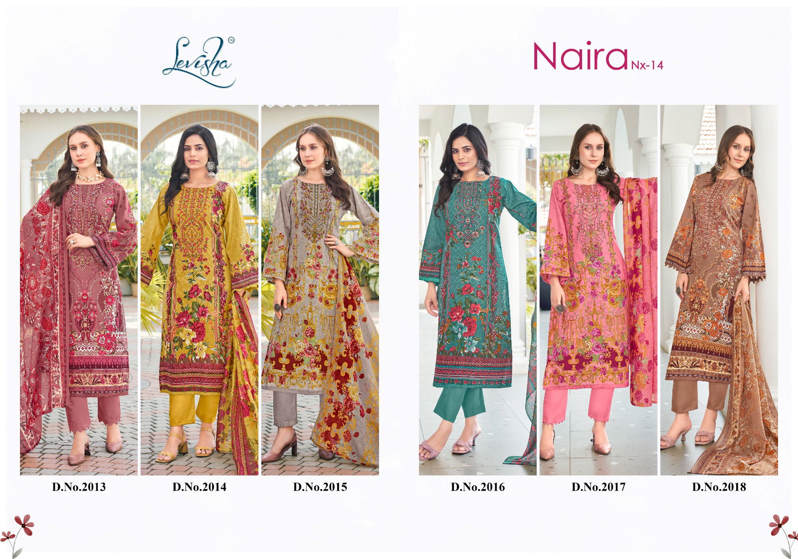 Naira Nx Vol 14 By Levisha Cambric Cotton Printed Dress Material Orders In India